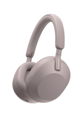 Sony WH-1000XM5 headphones with noise-cancellation delivering focused listening in busy settings