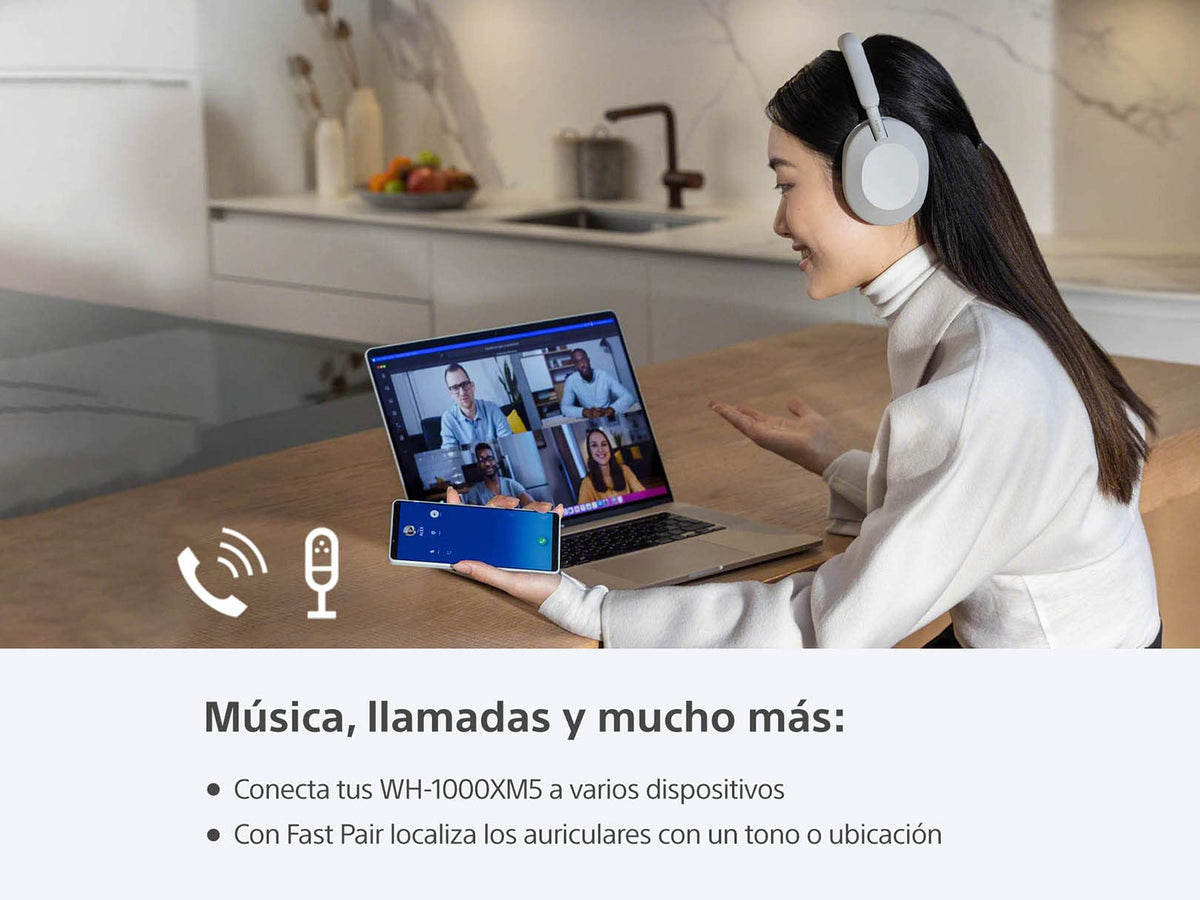 Sony WH-1000XM5 with V1 processor powering premium noise cancellation