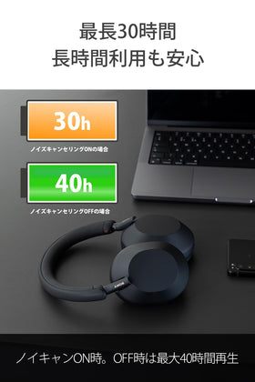 Sony WH-1000XM5 with voice assistant activation for hands-free control