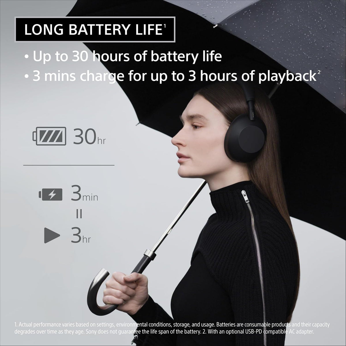 Sony WH-1000XM6 six-mic beamforming for clear calls in noisy places.
