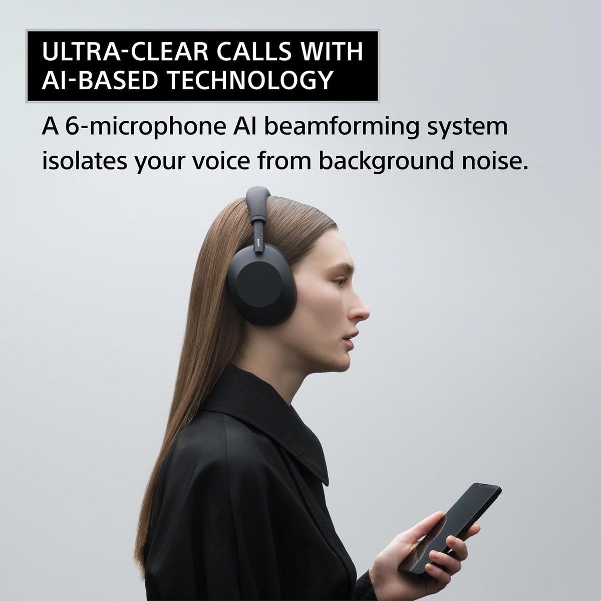 Sony WH-1000XM6 USB-C charging for quick power on the go.