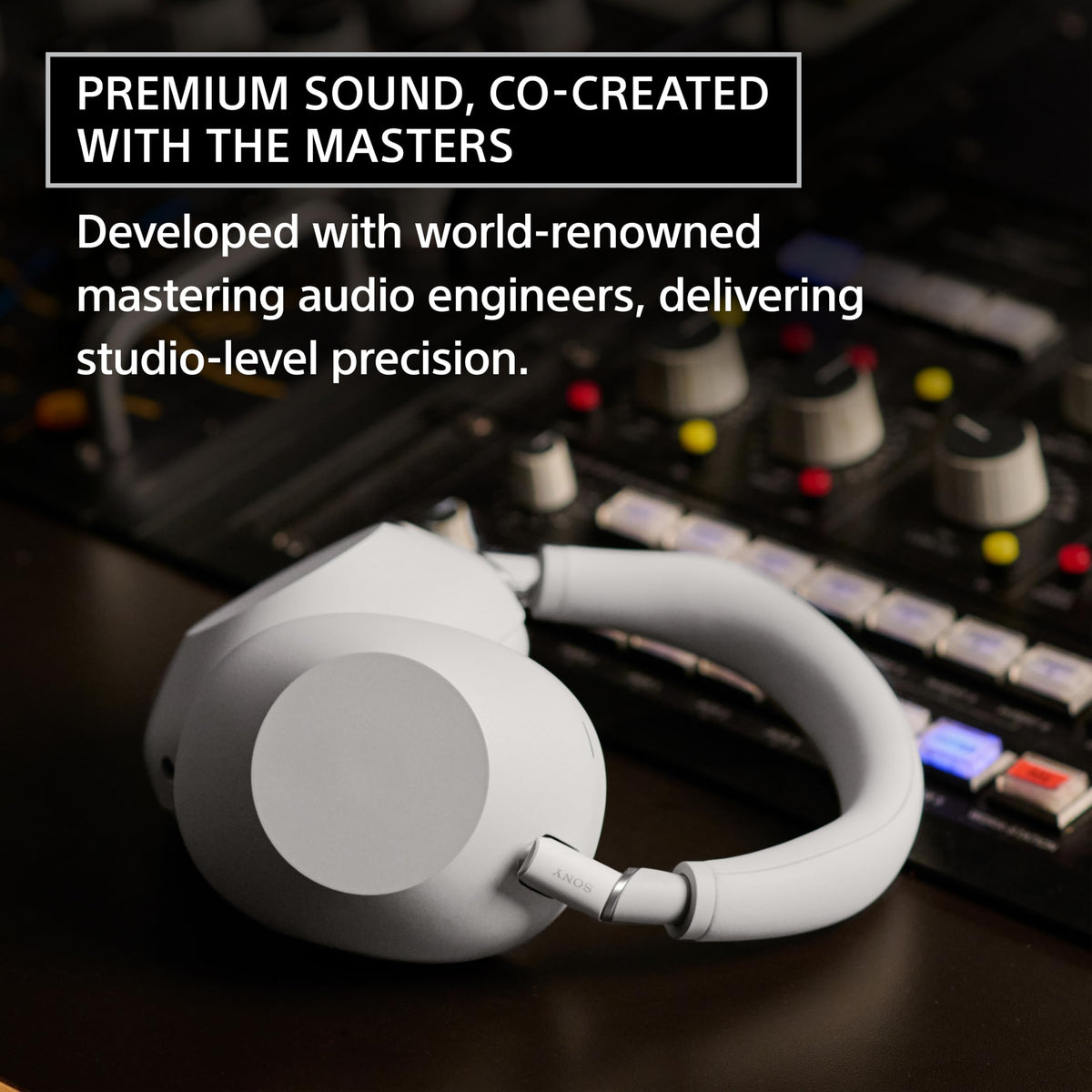 Close-up of Sony WH-1000XM6 driver showing carbon fiber dome for precise sound