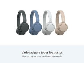 Sony WH-CH520 beige quick-charge delivers hours of playback in minutes.
