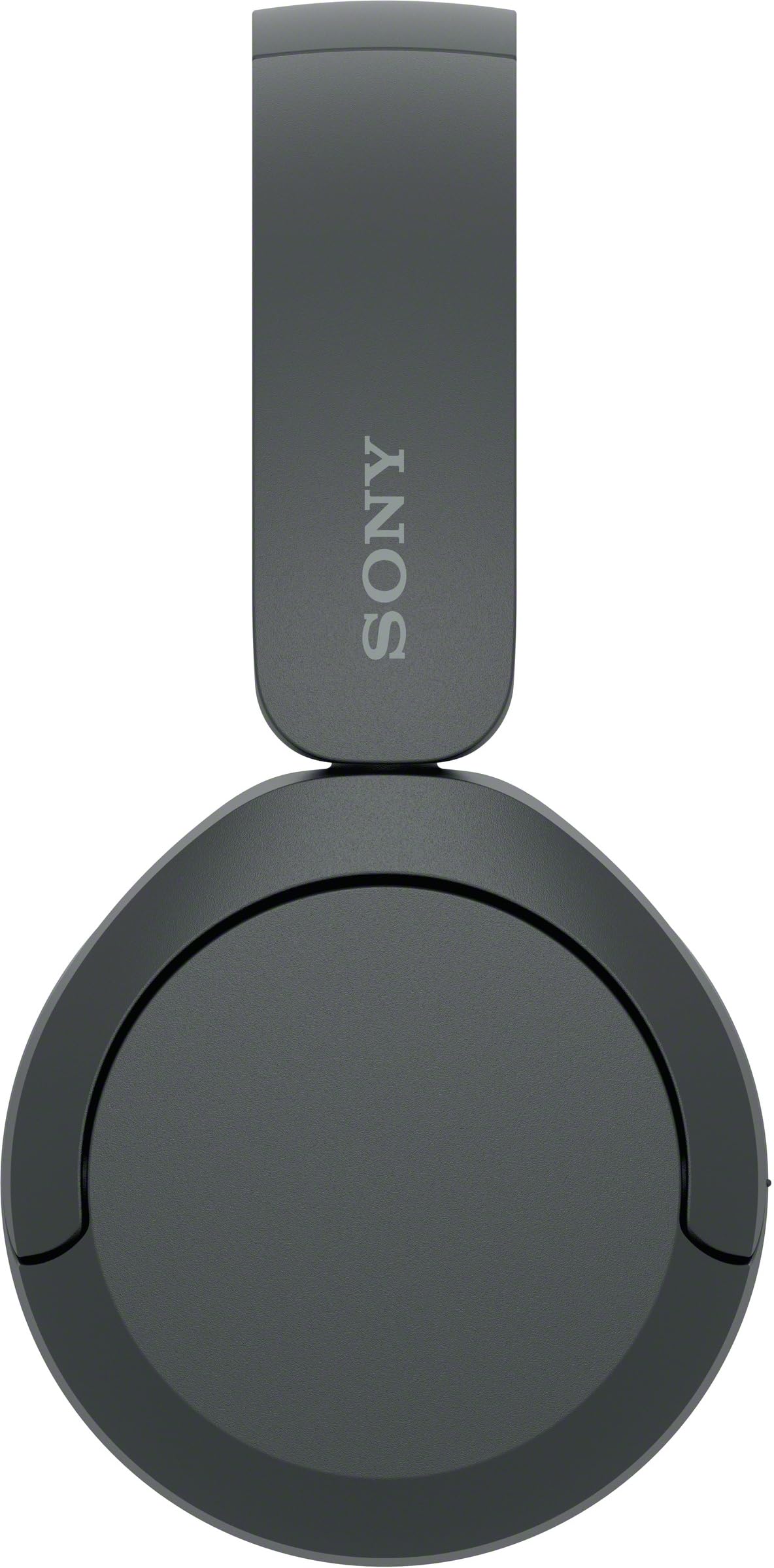 Sony WH-CH520 folded in hand illustrating compact, travel-ready size
