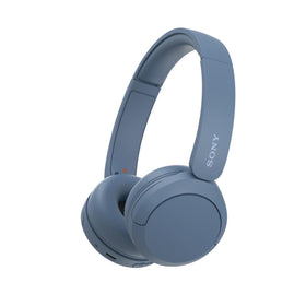 Sony WH-CH520 front view highlighting sleek blue design and comfortable fit