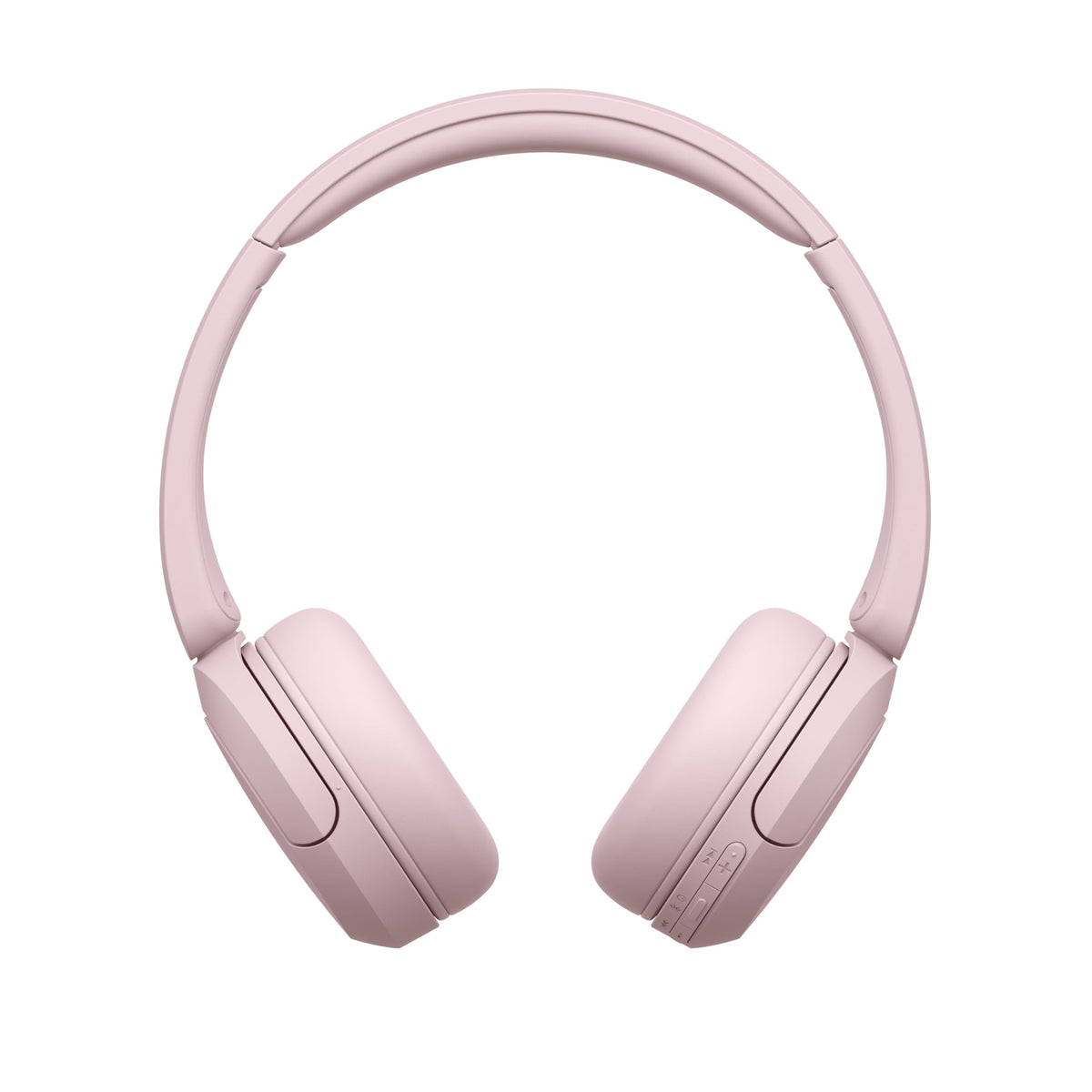 Sony WH-CH520 pink ear pad close-up showing soft cushion for long comfort