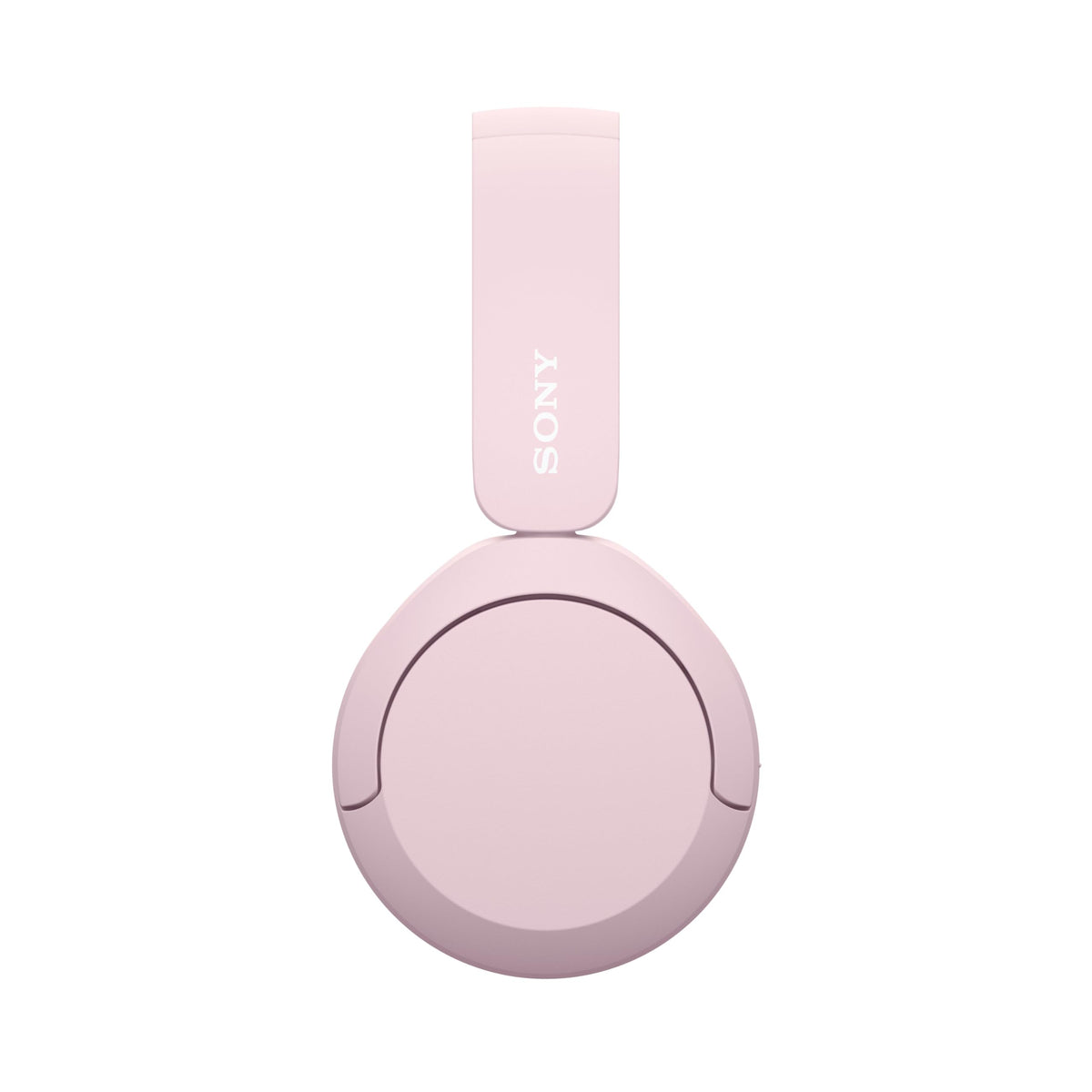 Sony WH-CH520 pink ports and controls view showing USB-C and easy operation