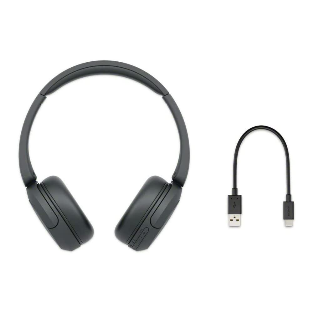 Sony WH‑CH520 USB‑C port closeup showing fast charge convenience