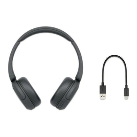 Sony WH‑CH520 USB‑C port closeup showing fast charge convenience