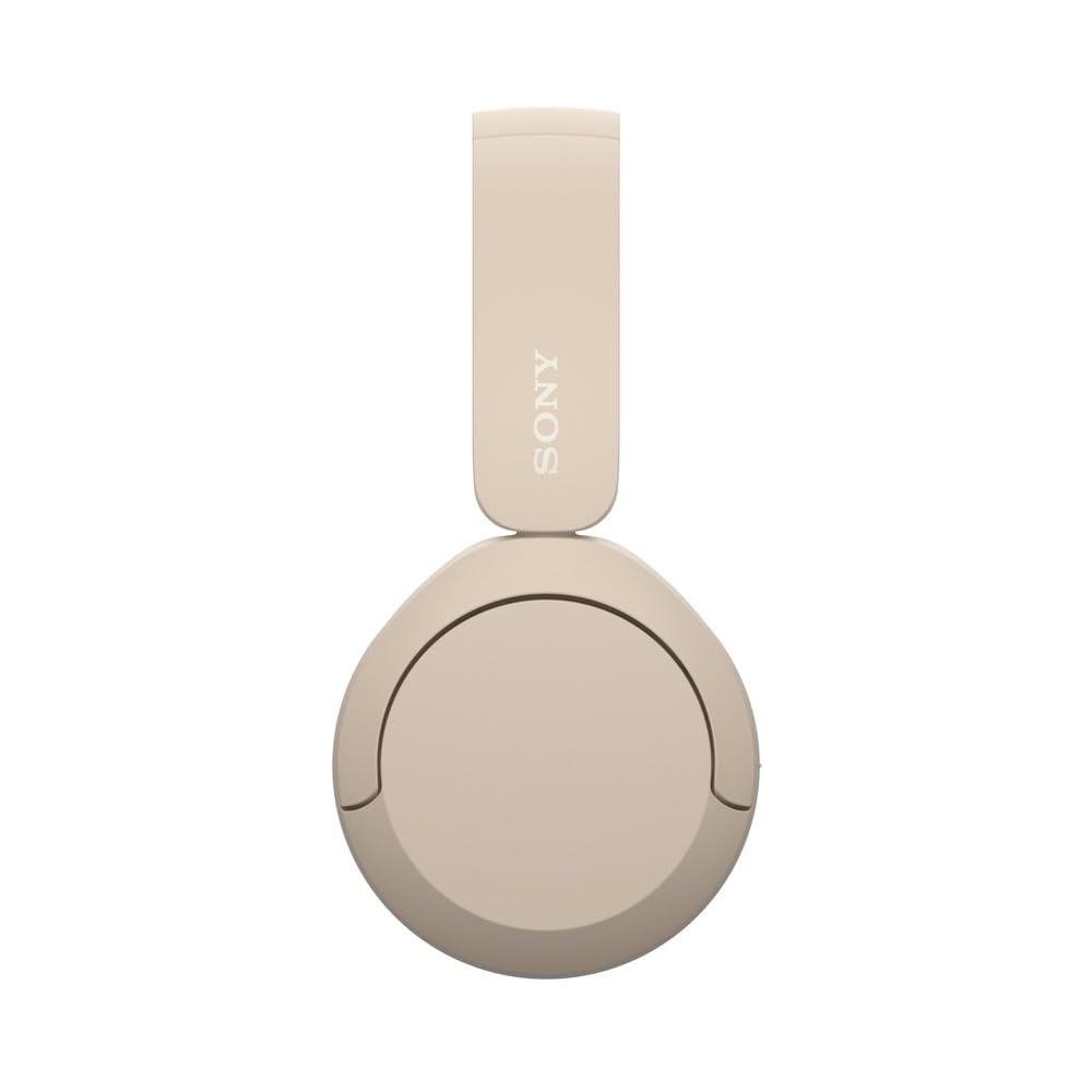 Sony WH-CH520 in use with smartphone during a call showing clear hands-free calling benefit