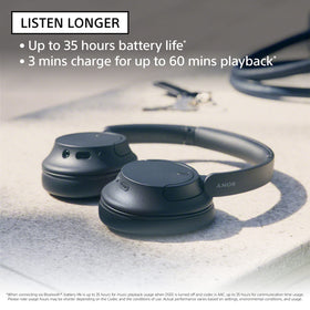 Sony WH-CH720N delivers 35 hours of battery life for all-day listening.