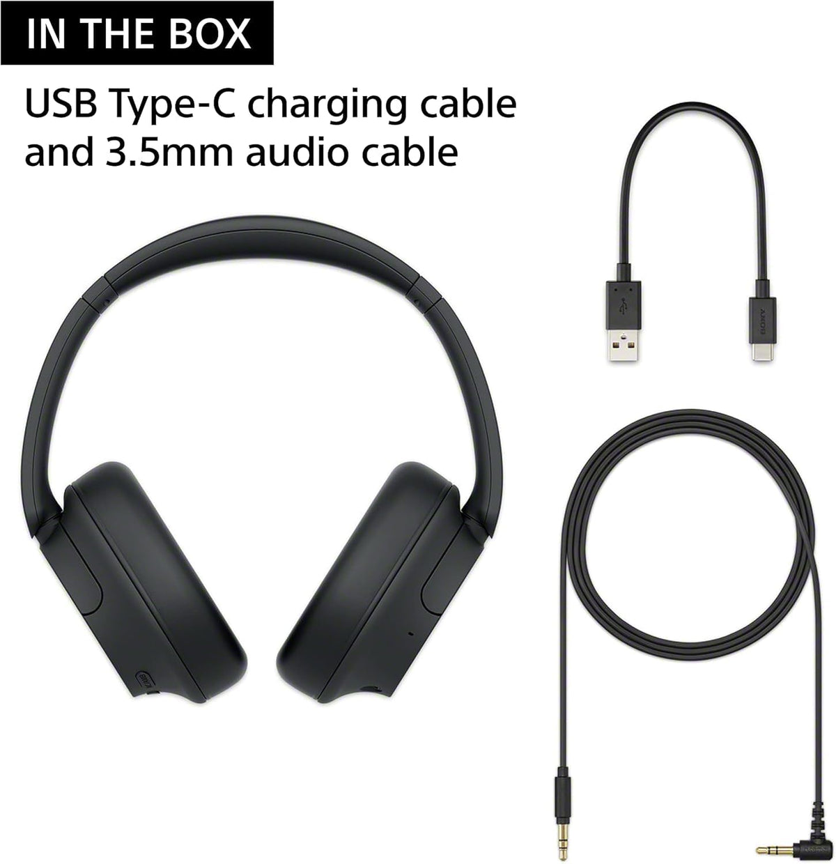 Sony WH-CH720N blue 35 hour battery for long listening sessions