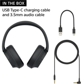 Sony WH-CH720N blue 35 hour battery for long listening sessions