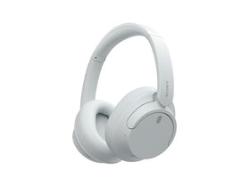 Sony WH-CH720N front view in white showing sleek design and comfortable fit