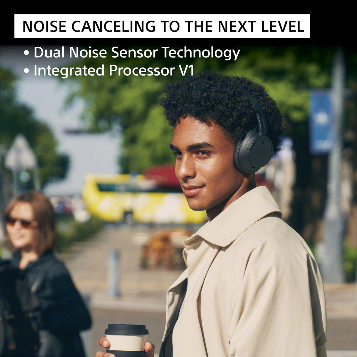 Sony WH-CH720N integrated microphone enables clear hands-free calls