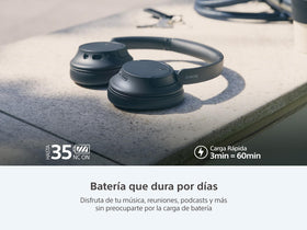 Sony WH-CH720N quick charge delivers 60 minutes of playback after 10 minutes.