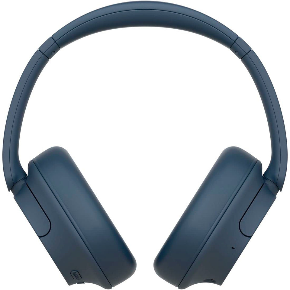 Sony WH-CH720NL navy blue front view headphones showing lightweight cushions and sleek styling for daily listening