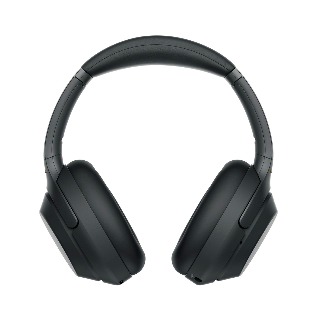 Sony WH1000XM3 black side view showing tactile controls for quick adjustments.