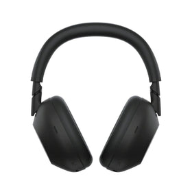 Sony WH-1000XM6 front view highlights sleek design and immersive sound.