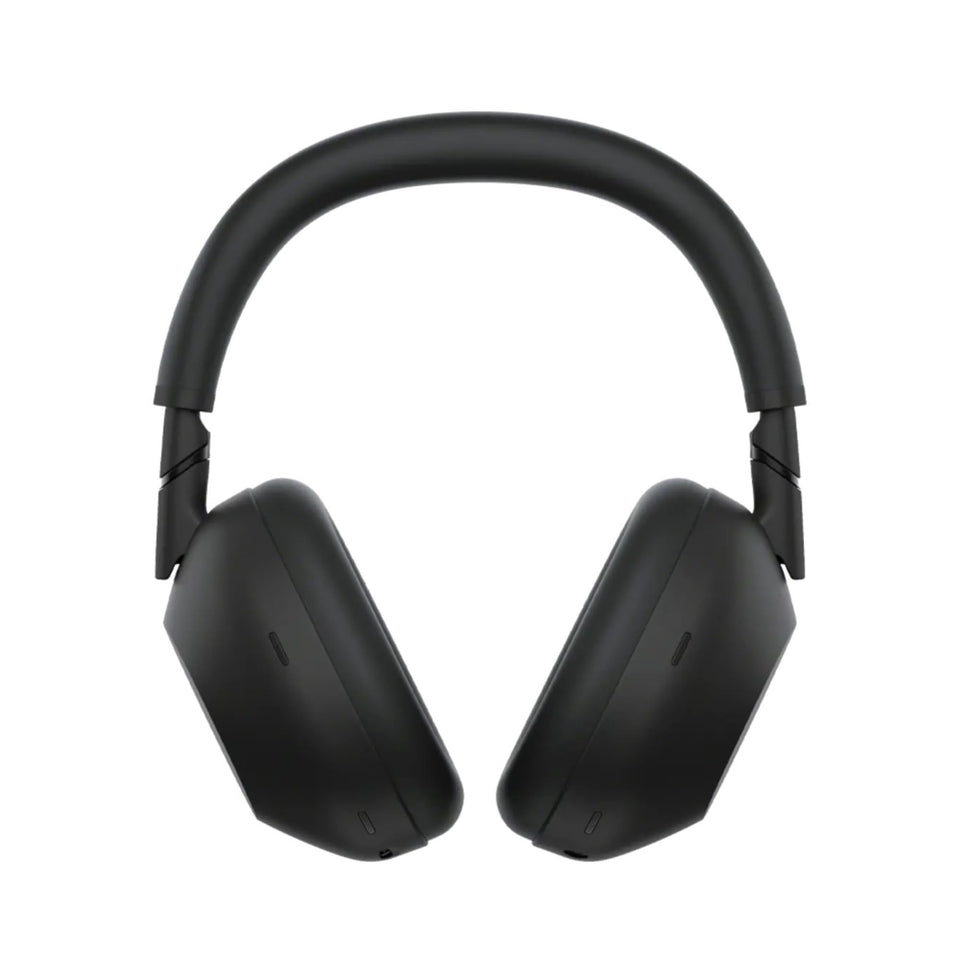 Sony WH-1000XM6 front view highlights sleek design and immersive sound.
