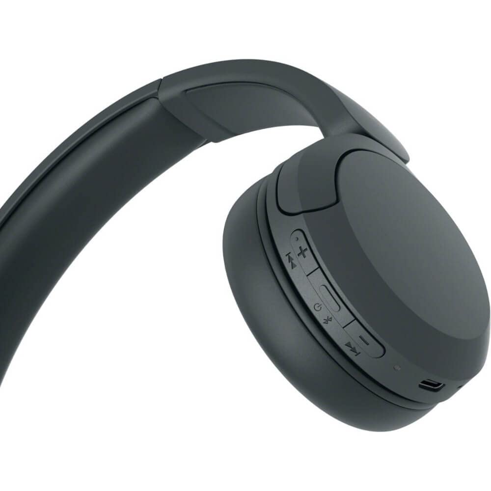 Sony WHCH520B black wireless headphones provide comfortable daily use