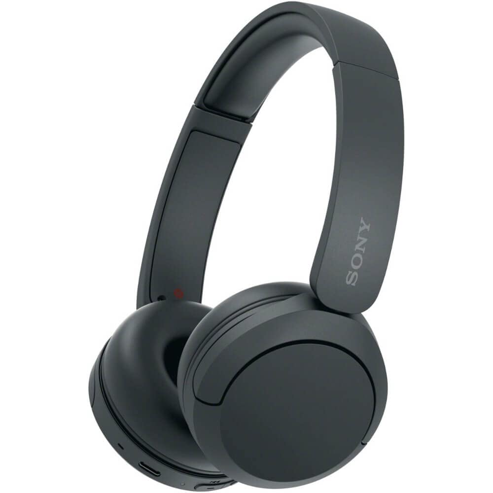 Sony WHCH520B headphones folded compact for travel and storage