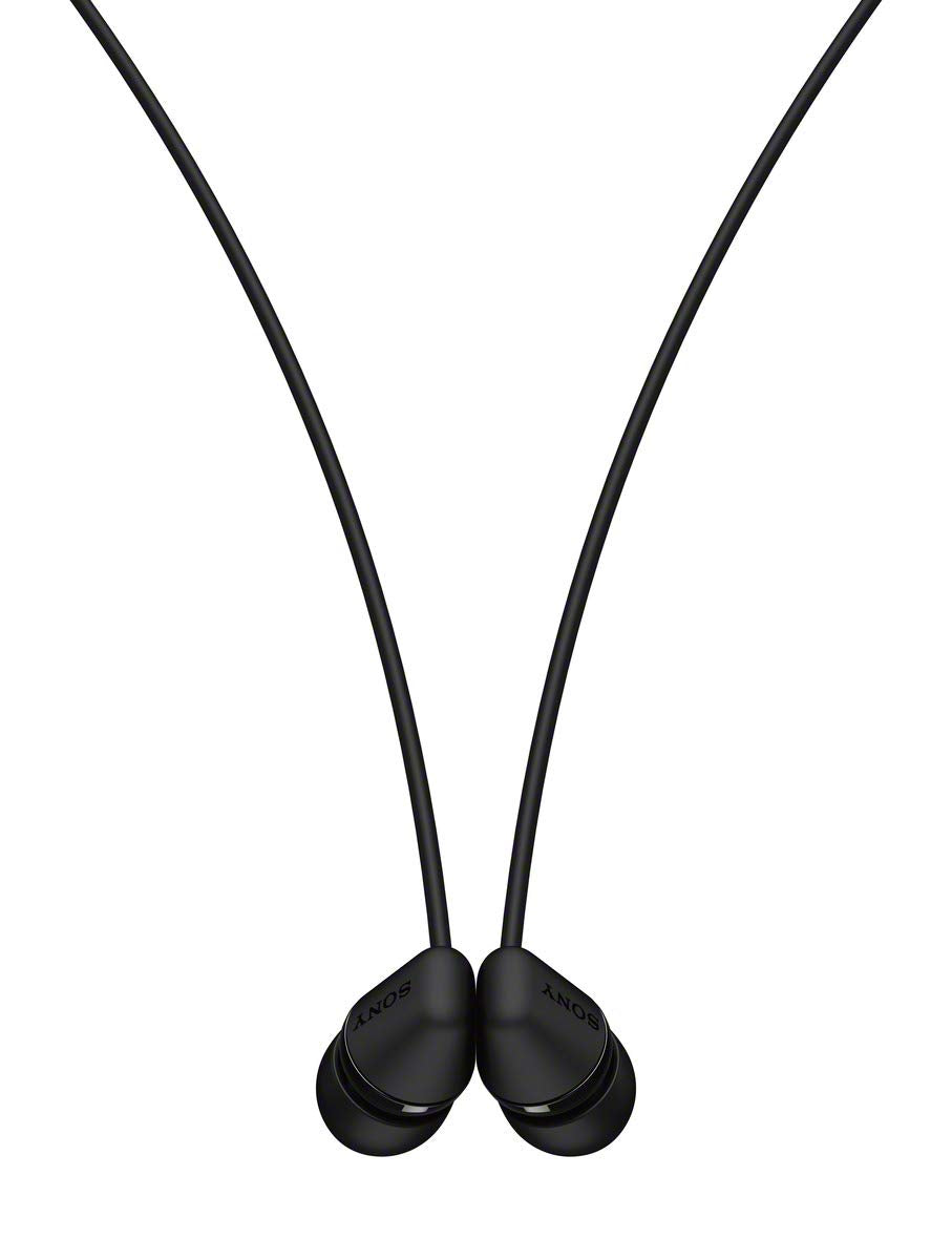 Sony WI-C200 earbud tip closeup showing silicone tip for secure seal