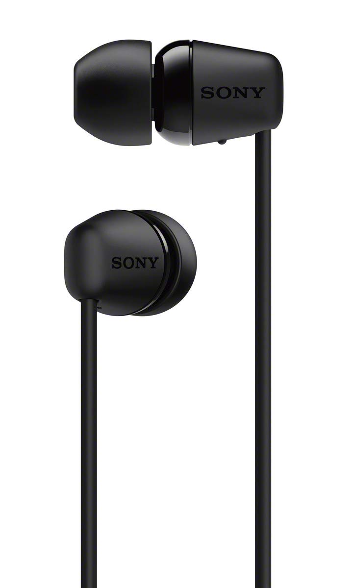 Sony WI-C200 neckband detail highlighting flexible design and stable wear
