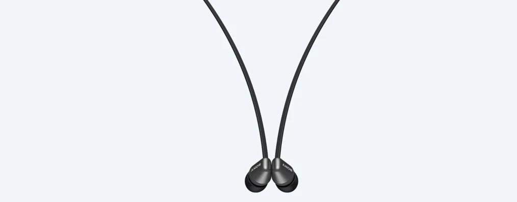 Sony WI-C310 lifestyle commute scene illustrating convenient all-day wireless listening