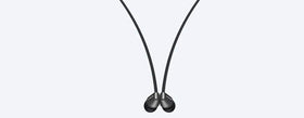 Sony WI-C310 lifestyle commute scene illustrating convenient all-day wireless listening