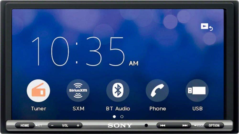 Sony XAV-AX3000 7-inch touchscreen enables Apple CarPlay and Android Auto for safer, easier driving.
