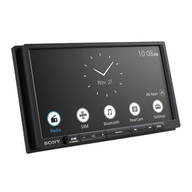 Sony XAV-AX6000 anti-glare display improves visibility while driving.