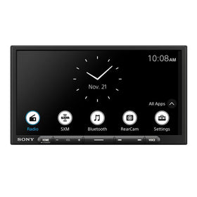 Sony XAV-AX6000 bezel-less touchscreen for glare-free in-car control.