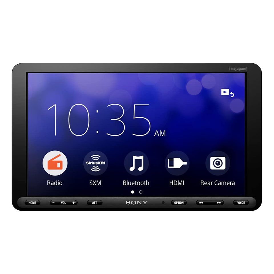 Sony XAV-AX8100 with floating display for clear dashboard visibility