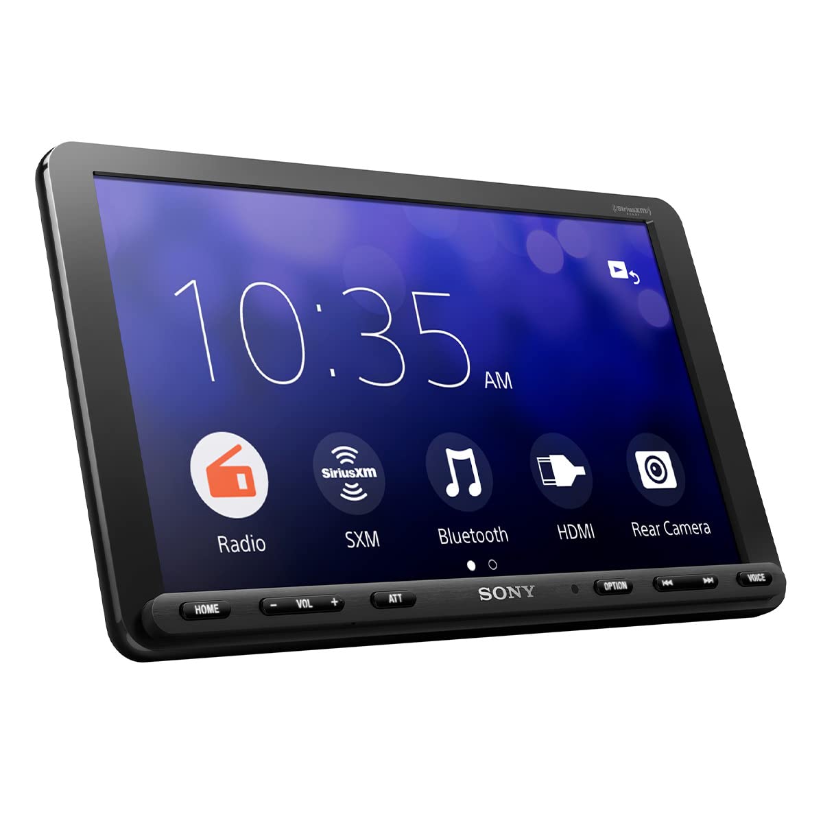 Sony XAV-AX8100 resistive touchscreen with anti-glare in bright sun