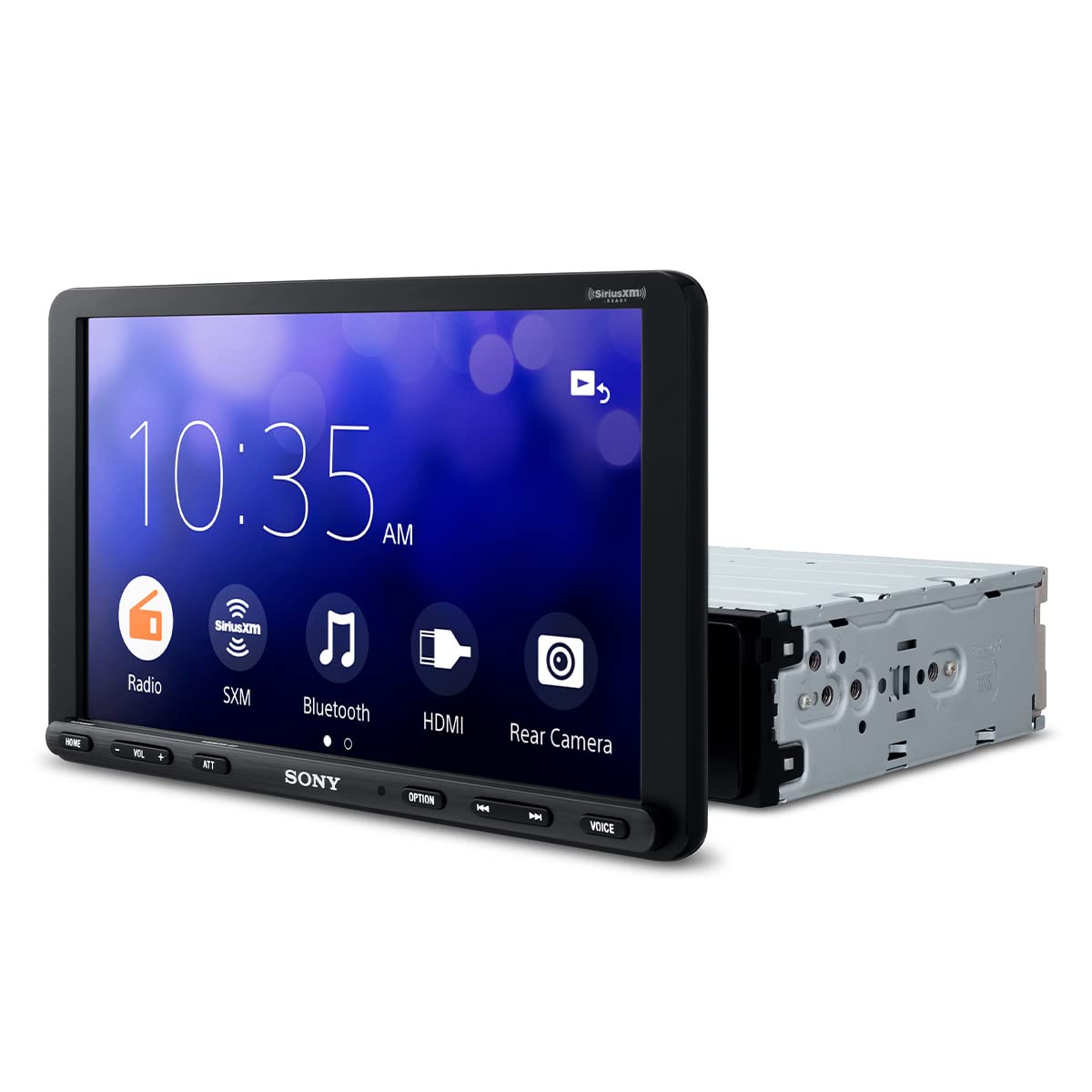 Sony XAV-AX8100 three-way adjustable mount for flexible installation