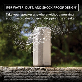 Sony XE300 IP67 protection for dust and water resistance outdoors