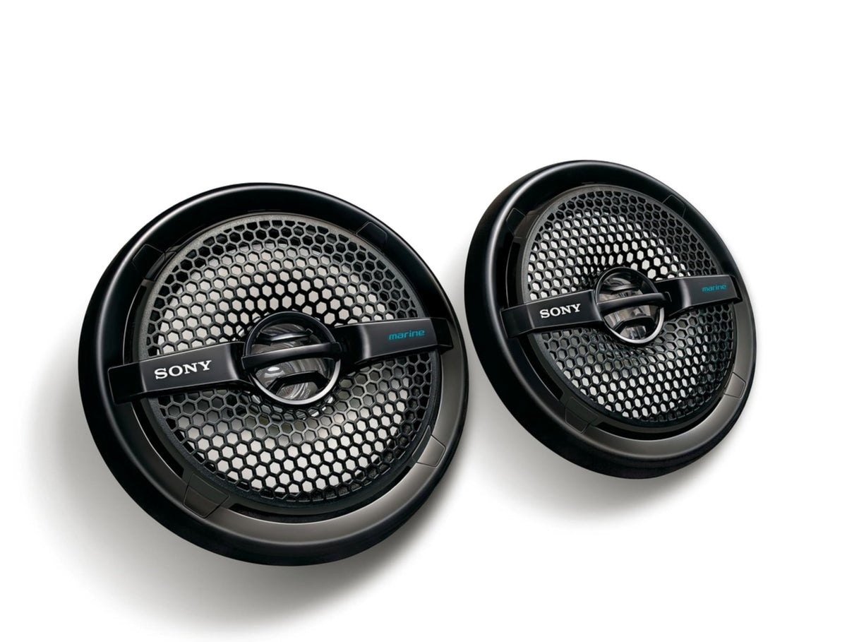Sony XS-MP1611 marine speaker 6.5-inch black, water-resistant audio for boats and outdoor adventures