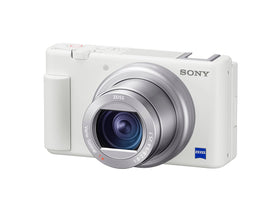 Sony ZV-1 flip-out LCD demonstrates easy composition for selfies and vlogs.
