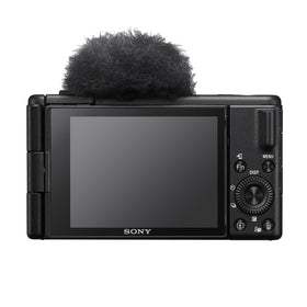 Sony ZV-1 II directional mic with wind screen reduces ambient noise