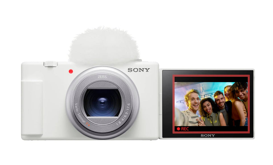 Sony ZV-1 II front view, compact vlog camera for on-the-go shoots.