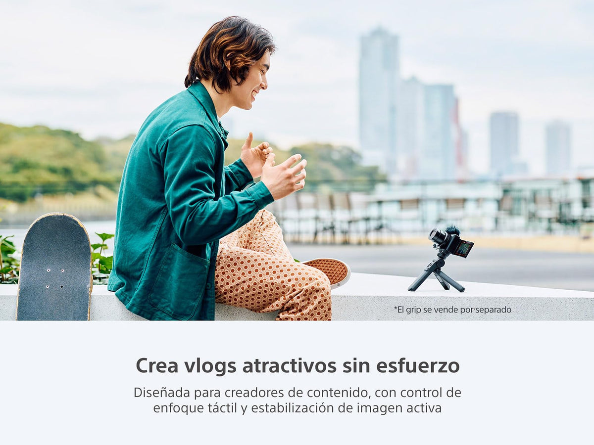 Sony ZV-1 II compact form fits on desks and in bags