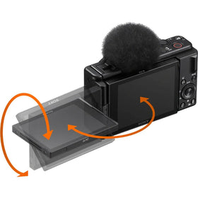 Sony ZV-1F directional 3-capsule mic delivers clear on-camera audio