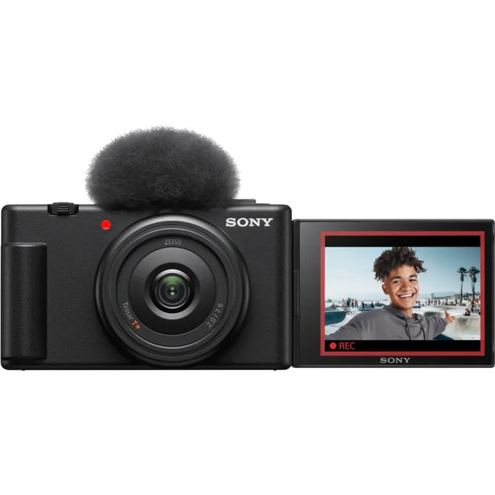 Sony ZV-1F side-articulating LCD enables flexible framing