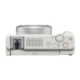 Sony ZV-1F side-articulating screen for easy selfie framing.