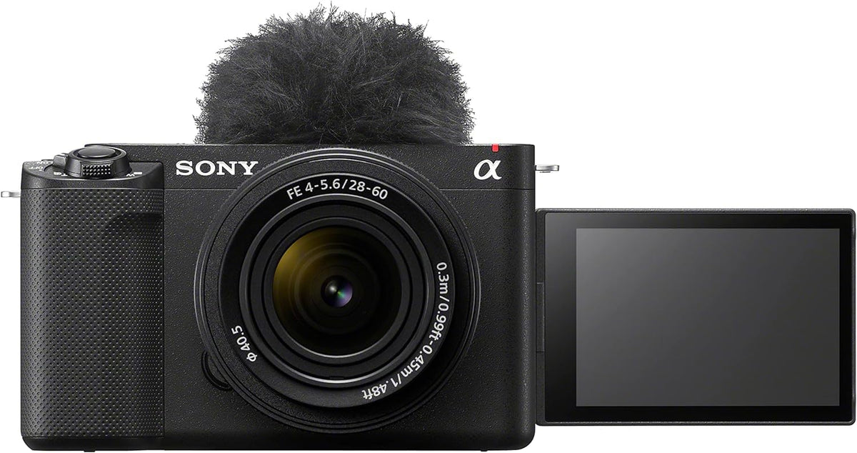 Sony ZV-E1 body in black, compact for handheld vlogging and quick setup.