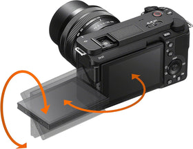 Sony ZV-E1 cinematic vlog setting UI demonstrates intuitive scene creation.
