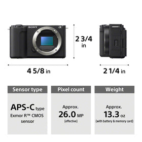 Sony ZV-E10 II records Full HD at 120fps for crisp slow-motion moments.