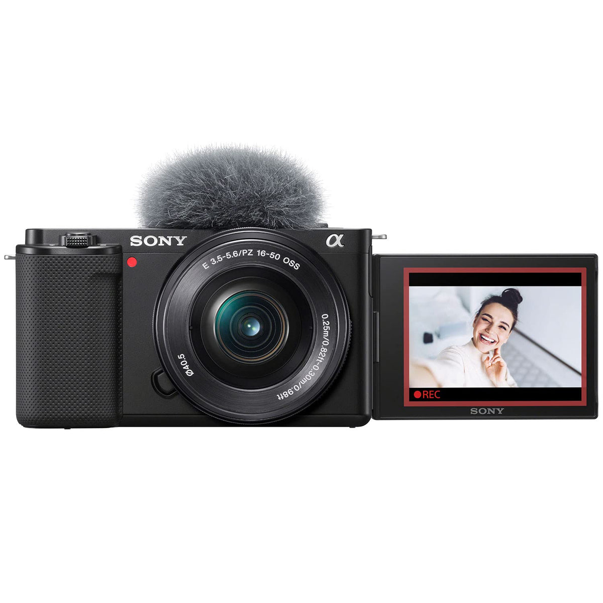 Sony ZV-E10L/B vari-angle LCD aids framing from tight angles