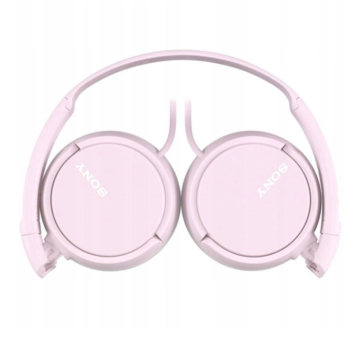 Sony ZX110 pink headphones with 30mm drivers for balanced sound.